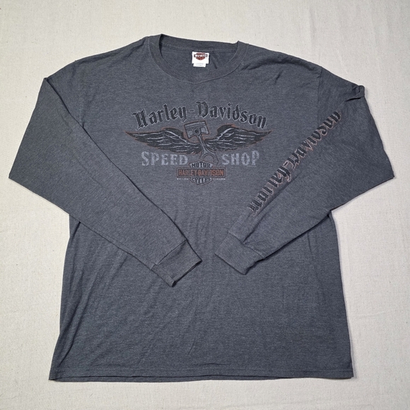 Harley Davidson Speed Shop Panama City Beach Florida Long Sleeve Size XL Flawed - Picture 1 of 7